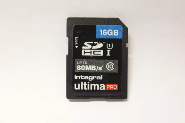 5x integral Ultima PRO 16GB SDHC 80MB/s Speicherkarte Memory Card 16 GB 5 Stück
