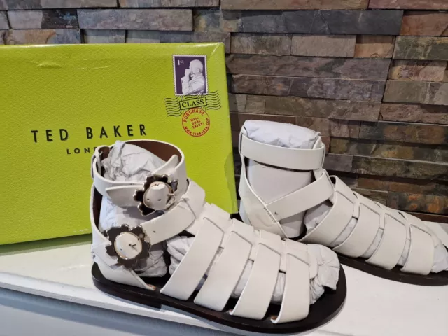 TED BAKER IVORY Gladiator Sandals - Boxed - Size 3 UK - eur36 - vvgc. £ ...