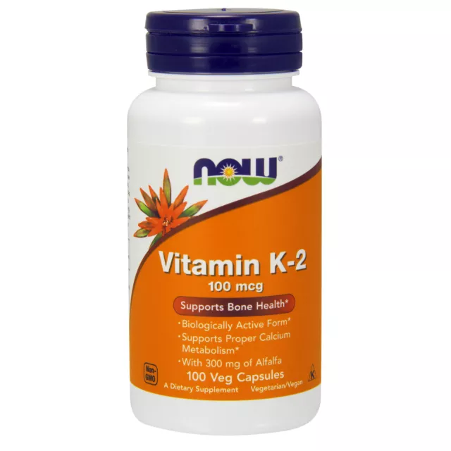 Vitamin K2 MK-4 Menaquinone-4 100mcg 100 Veg Capsules | Biologically Active Form