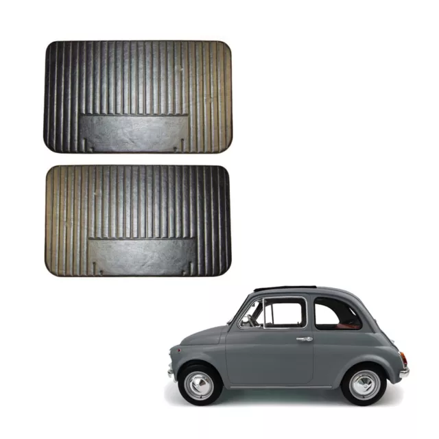 Fiat 500 L de Collection 1965 Paire Panneaux Portes Avant Latéral Noir Cuir