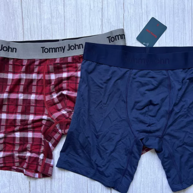 Tommy John Men's Second Skin Boxer Briefs Size M