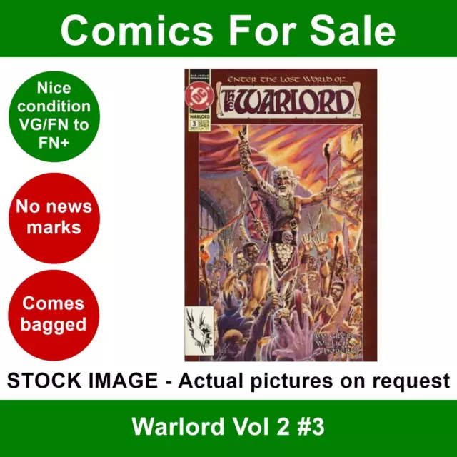 DC Warlord Vol 2 #3 comic - VG/FN+ 01 March 1992