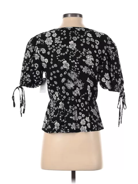 WALTER BAKER WOMEN Black Short Sleeve Blouse S $43.74 - PicClick