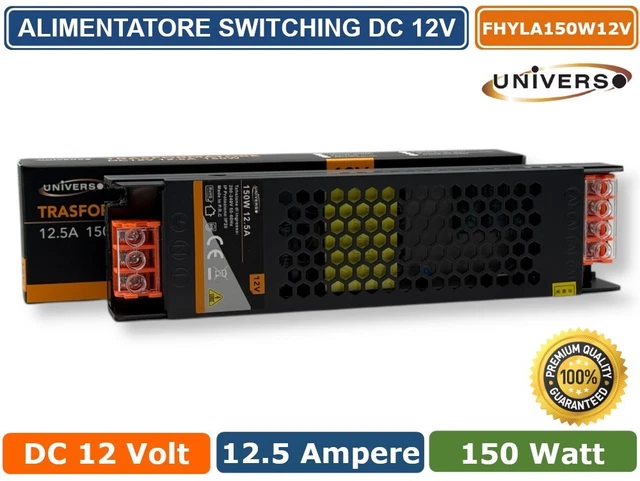 Alimentatore Universale Switching Stabilizzato 12V DC 2,1A RS-25-12 - Foto 5