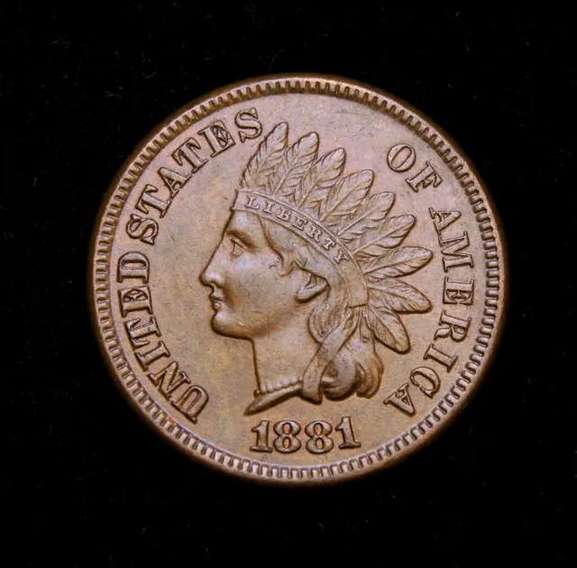 1881  Indian Head Cent AU Snow-6