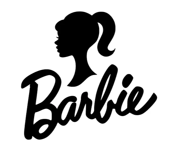 Barbie Head Vinyl Decal Car Truck SUV Laptop Sticker - Cursive