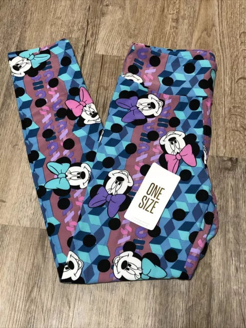 NWOT LuLaRoe DISNEY Leggings LLR OS One Size Minnie OR Mickey Mouse