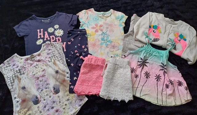 Little Girls Summer Clothes Bundle 4 to 5 years by Zara Girl Joules Primark Tu