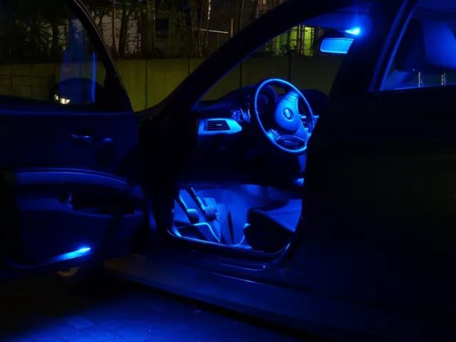 7x ampoules à LED éclairage de voiture BLEU Seat Leon type 1M1 1999-2005 2