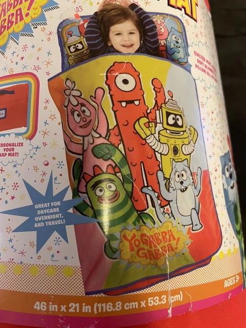 Yo Gabba Gabba Nap Mat New ￼Nickelodeon Roll Up Blanket Childs