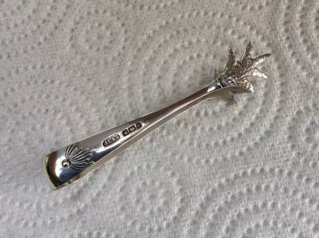 Vintage Sterling Silver BIRDS CLAW Sugar Nips by Sheffield Maker J L & S 1910