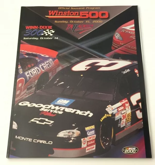 2000 Talladega Speedway - Winston 500 Program - Dale Earnhardt - Mint in Package