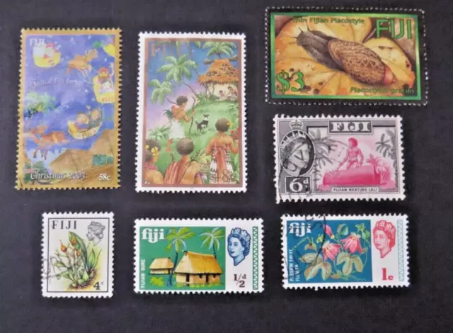 Fiji  stamps selection. Used