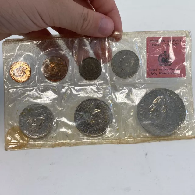 July 1967 Western Samoa's First Coinage Set Royal Mint London Polished Specimen