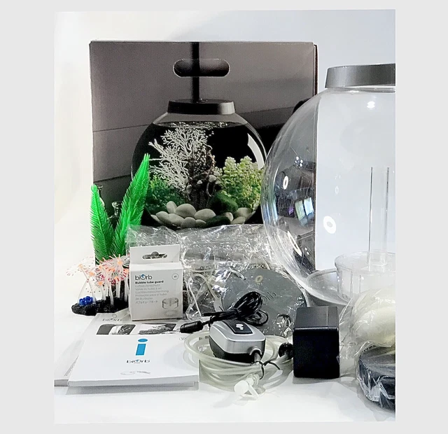 4 gallon ~ biOrb ~ CLASSIC 15 Aquarium LED Light Silver +Extras
