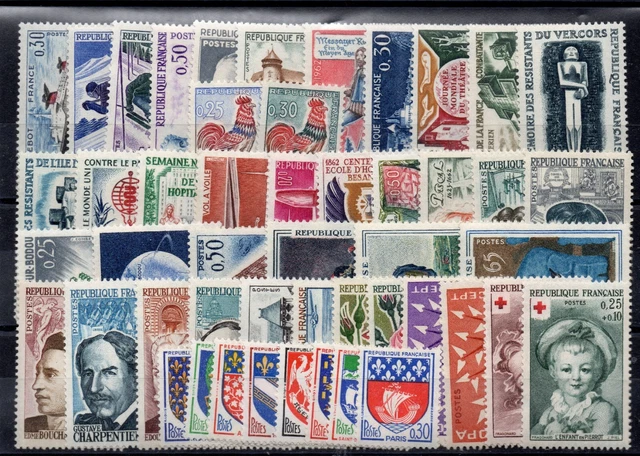 1961 luxembourg année complète timbres neufs