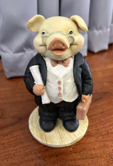 Regency Fine Arts “The Lawyer”Pig Statue