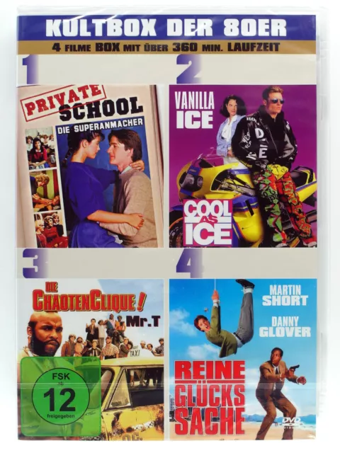 Kultbox der 80er - 4 Filme Sammlung, Vanilla Ice Cool as, Superanmacher, Chaoten