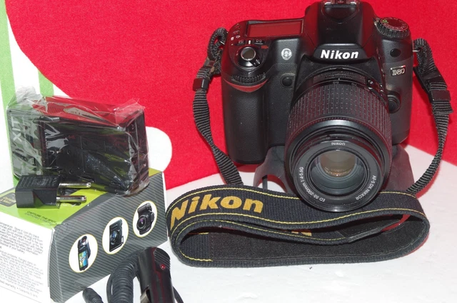 Nikon D D80 10.2MP Digital SLR Camera - Black (Kit w/AF-S DX ED G 55-200mm Lens)
