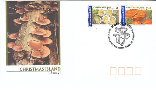 2001 Christmas Island Fungi  FDC