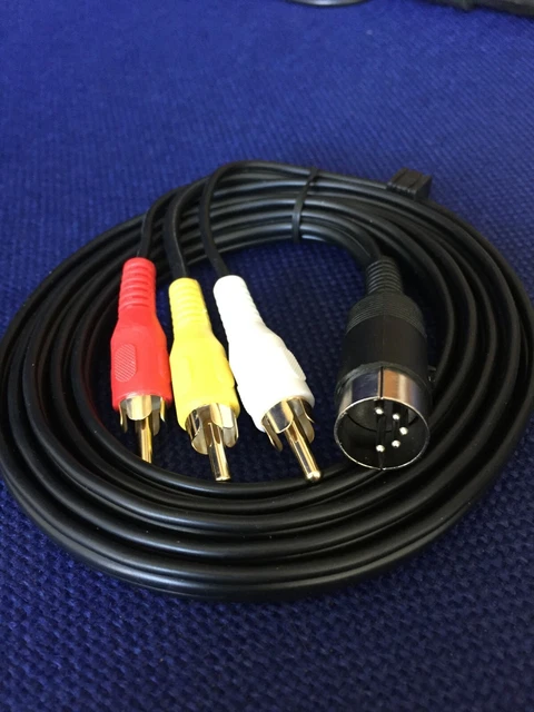 Commodore C64 C128 High Quality S-VIDEO & Composite Video Cable TV Lead DELUXE e