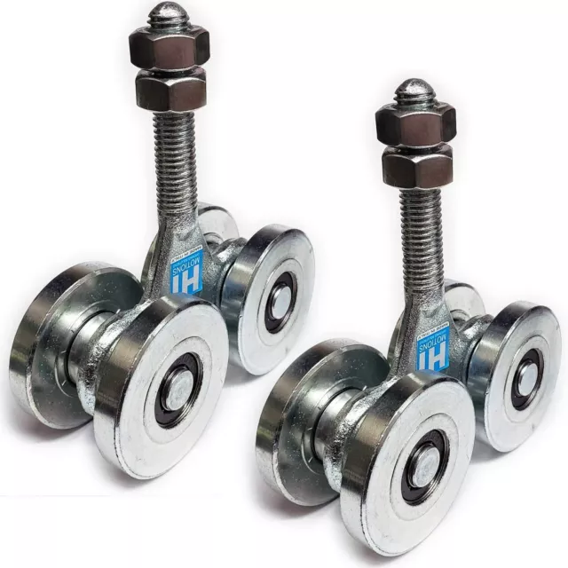 Sliding Track Rollers with Bearings Gate Truck Trolley HI Motions 4 Wheel- 1Pair