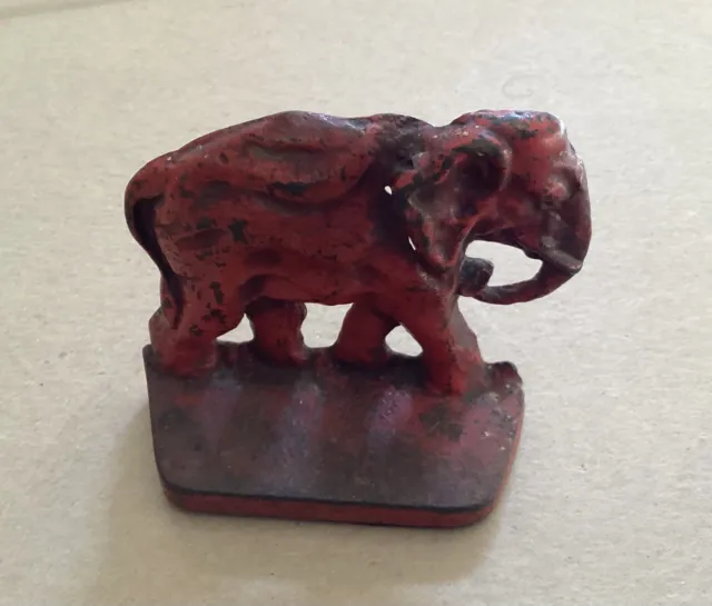 VTG Cast Iron Elephant Figurine/Bookend