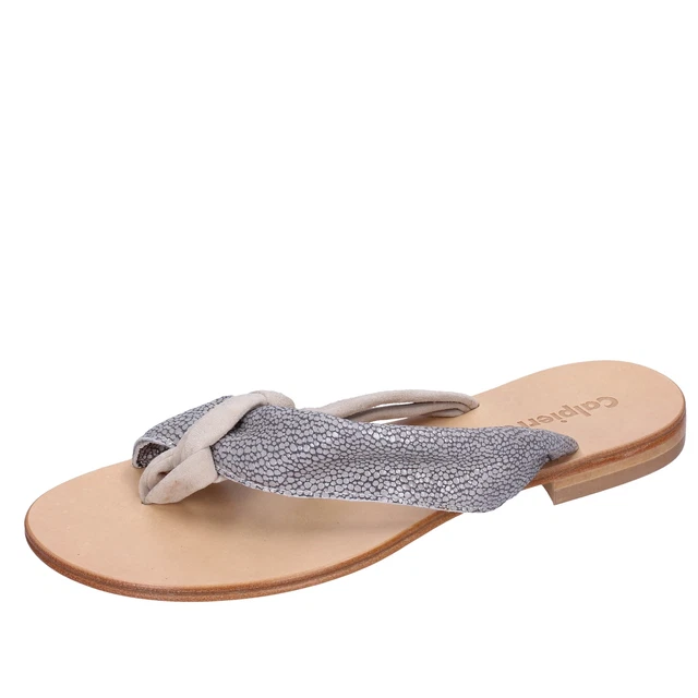 Sandales Tout Cuir Multicolore KTE KEYTE Taille 36 - Fabriqué En Italie, Occasion Très Bon état