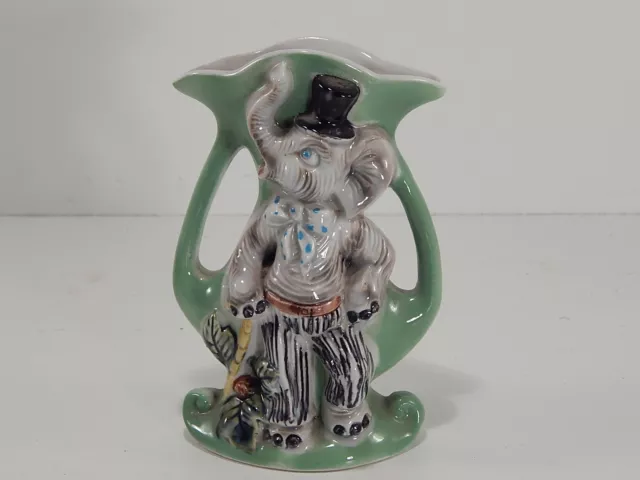 Antike Vase Mit Figürchen Elefant Porzellan Von Paris Fine 1800 Art Nouveau