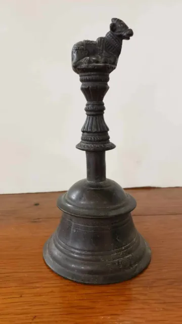 Late 19th/Early 20th Century Indian Bronze Kamadhenu Ghanta Bell