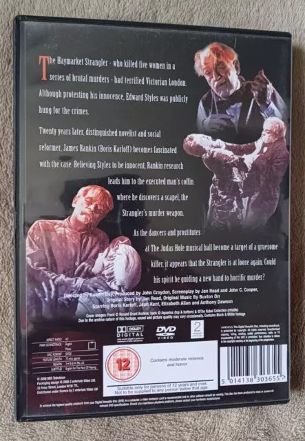 GRIP OF THE STRANGLER (1965) Boris Karloff horror film region 2 uk DVD EXCEL CON 2