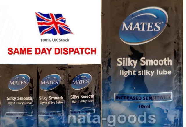 Mates Lube Lubricant Silky Smooth - 10ml sachets - Choose Your Quantity