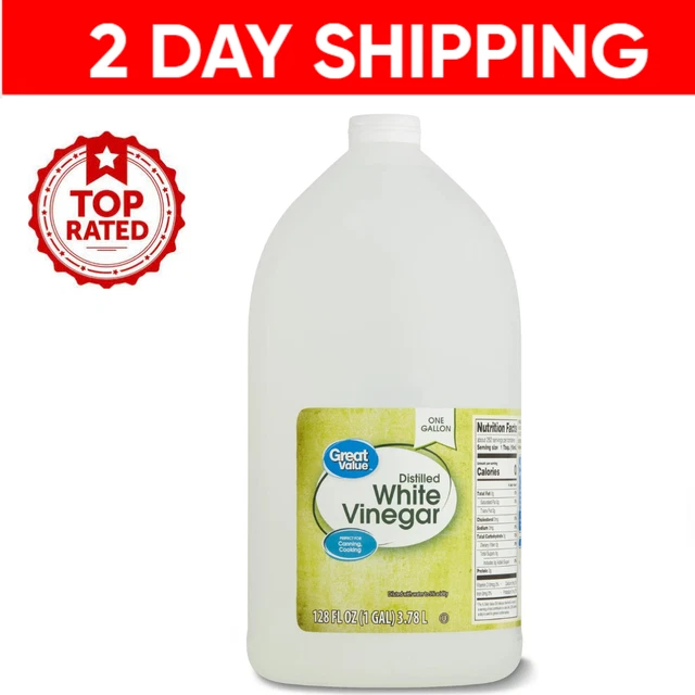GREAT VALUE DISTILLED White Vinegar, 128 fl oz 5.99 PicClick