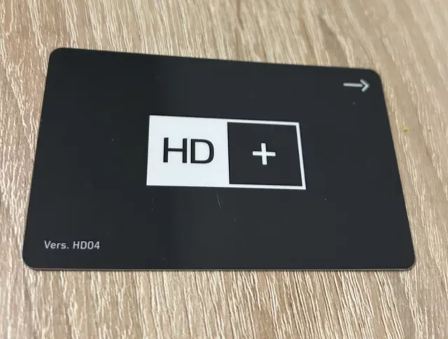 HD+ Karte, Version HD04, abgelaufen, wiederaufladbar, für Privat-TV-Sender in HD