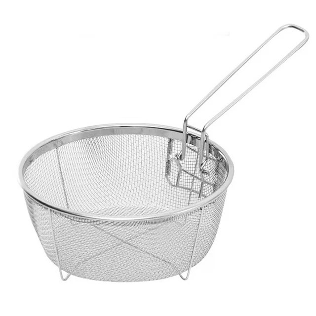 Durable and High Quality Stainless Steel Deep Fry Basket for Your Kitchen