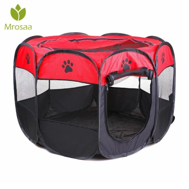 Jaula de Perro Transpirable Plegables Portátil Mascota Tienda Exterior Perrito