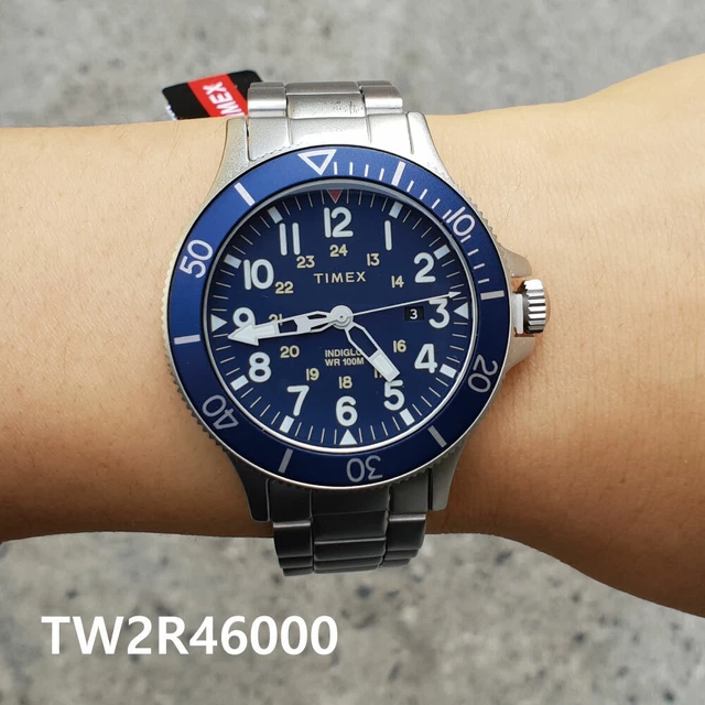 TIMEX TW2R46000 Allied Coastline Stainless Steel Men s Watch 43mm
