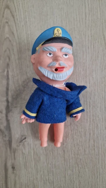 Ancienne Figurine Publicitaire RDA - Klaus Störtebeker & Capitaine Briese Avec Pipe - Poupée De Collection Vintage