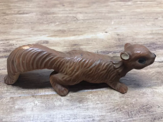 One (1) Vintage MCM Wall Climber Squirrel Figurine Ceramic