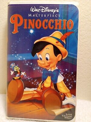 Pinocchio (VHS) Walt Disneys MasterPiece Good Preowned Condition Quick Free Sh