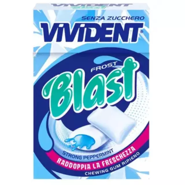 Blast Frost Gomme Da Masticare Vivident Blast Frost 10 Astucci da 30 g