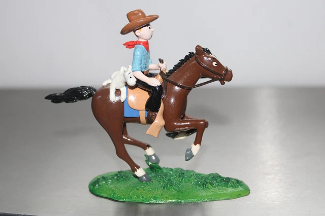 Figurine Tintin Cow-boy à Cheval – Noir Et Blanc, édition Spéciale (neuf)