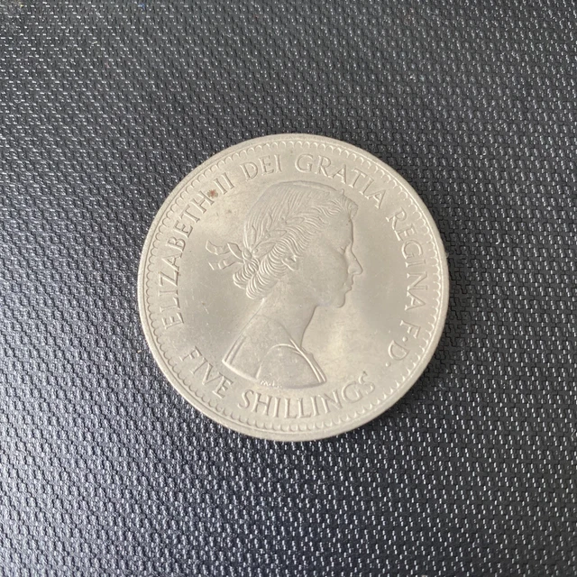 1960 ELIZABETH II Crown Five Shillings Coin, Elizabeth II Era