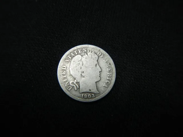 1903O 1903-O One Barber Dime Silver US Coin (1236)