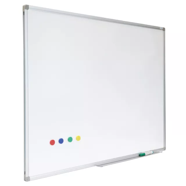 Whiteboard Premium - Emaille - 80 x 110 cm - Beschreibbar & magnetisch inkl. Sti