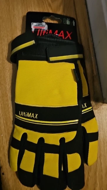 Town & Country TGL439L Deluxe Ultimax Mens Gloves Large Yellow