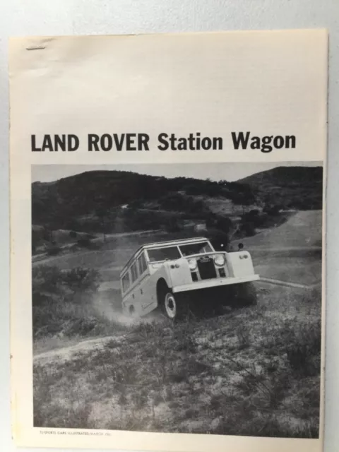 LLLAdv10 Vintage Article 1961 Land Rover Station Wagon March 1961 3 page