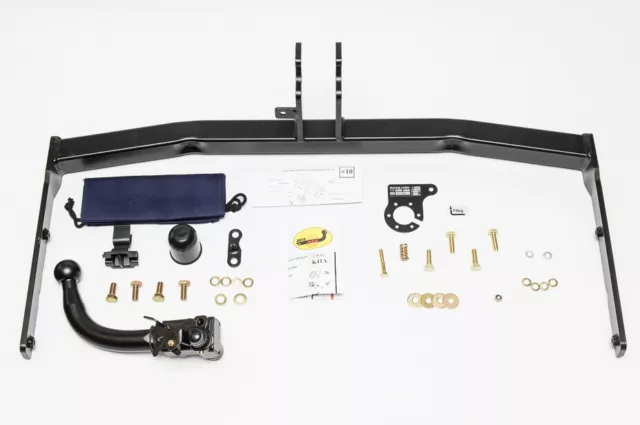 Gancio di traino estraibile per VW Touran I 2003-2015 + kit el. 7-poli