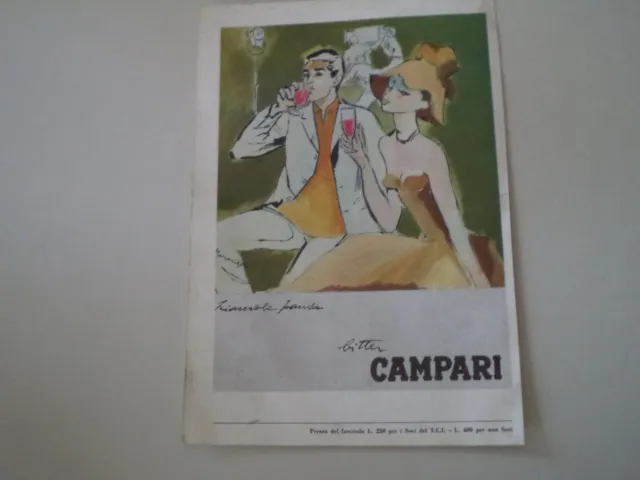 advertising Pubblicità 1964 BITTER CAMPARI