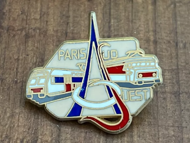 b PINS PIN ENAMEL TRAIN RAILWAYS LOCOMOTIVE  PARIS SUD OUEST